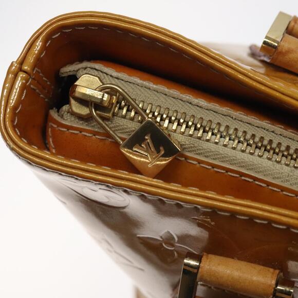 LOUIS VUITTON Monogram Vernis Houston Hand Bag Beige M91004 - Picture 10 of 16